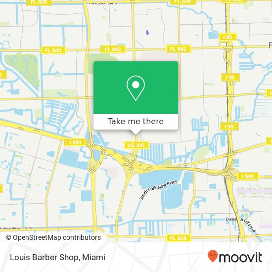 Louis Barber Shop map