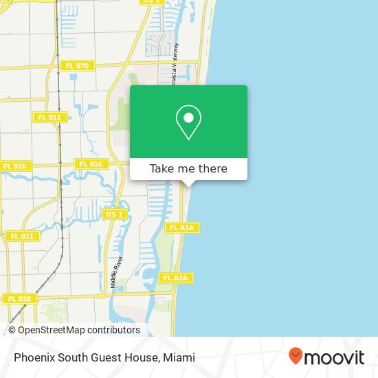 Mapa de Phoenix South Guest House