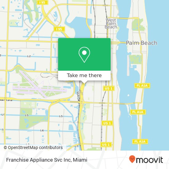 Franchise Appliance Svc Inc map