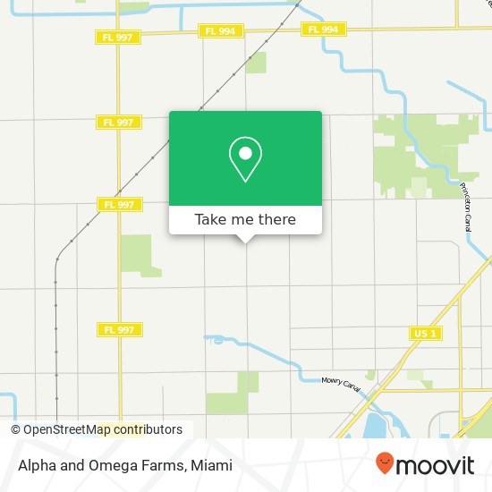 Mapa de Alpha and Omega Farms