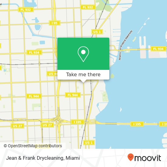 Jean & Frank Drycleaning map