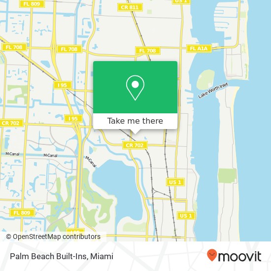 Palm Beach Built-Ins map