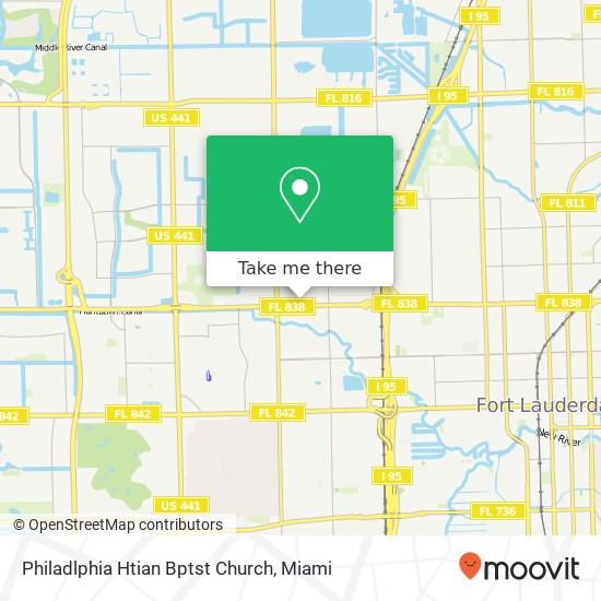 Mapa de Philadlphia Htian Bptst Church