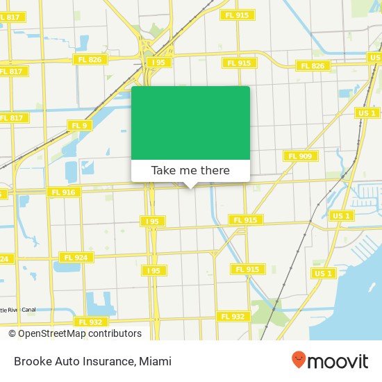 Brooke Auto Insurance map