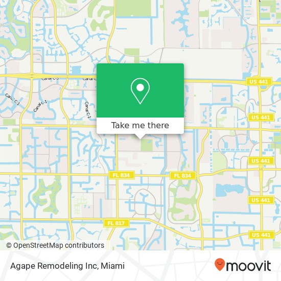 Agape Remodeling Inc map