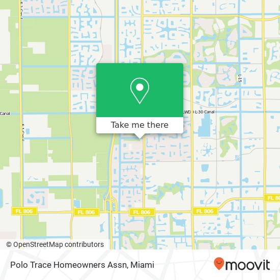 Mapa de Polo Trace Homeowners Assn