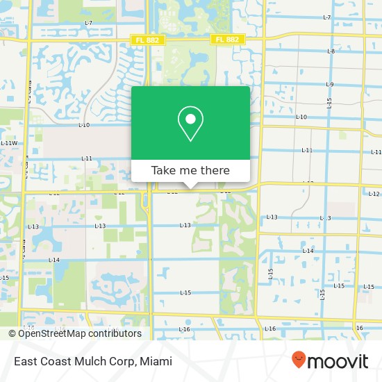 Mapa de East Coast Mulch Corp