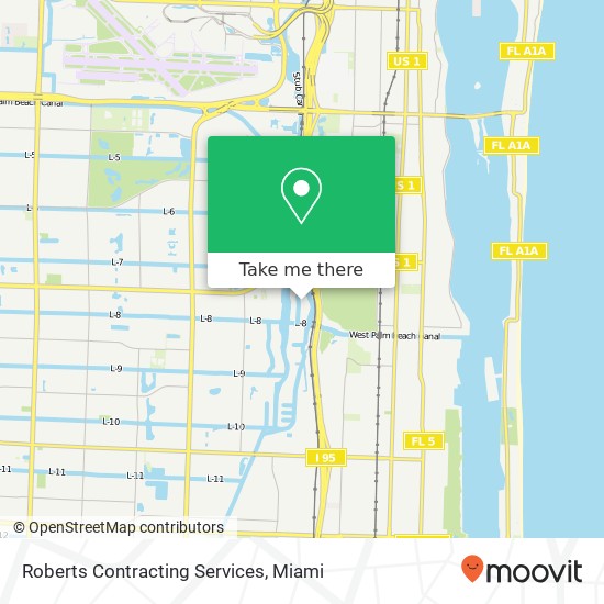 Roberts Contracting Services map