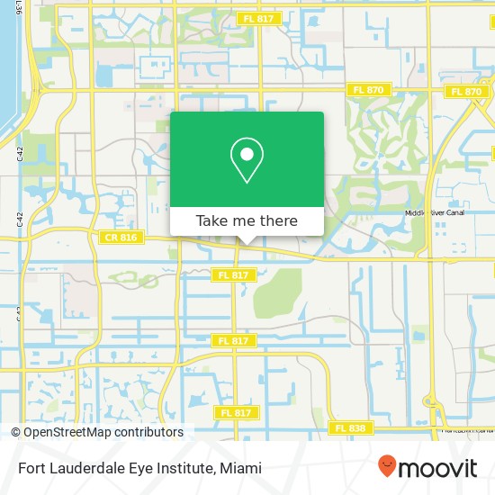 Mapa de Fort Lauderdale Eye Institute