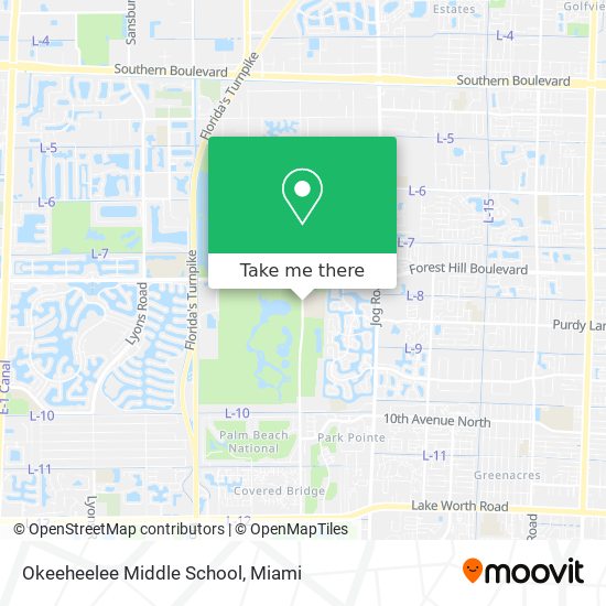 Okeeheelee Middle School map