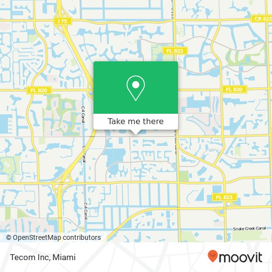 Tecom Inc map