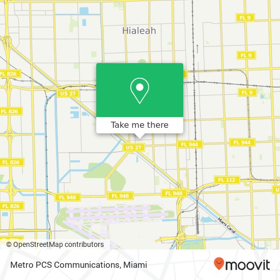 Metro PCS Communications map