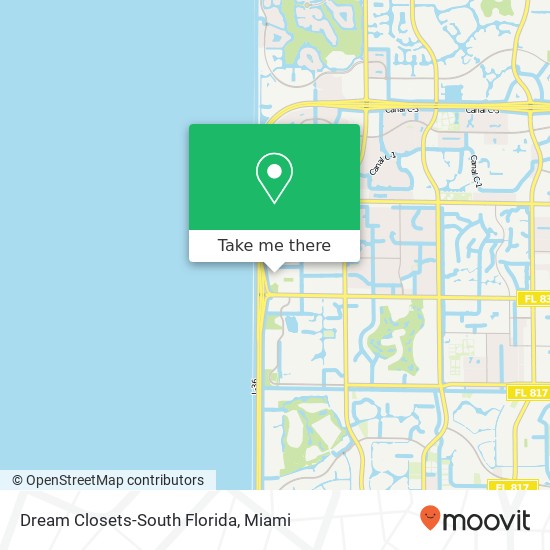 Mapa de Dream Closets-South Florida