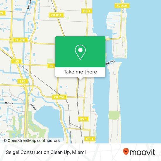 Seigel Construction Clean Up map