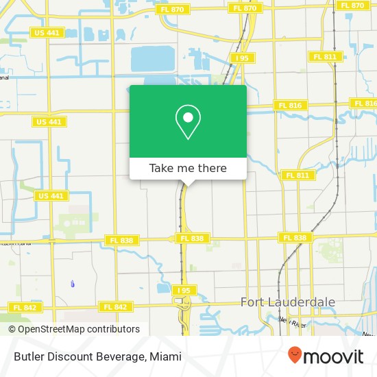 Butler Discount Beverage map