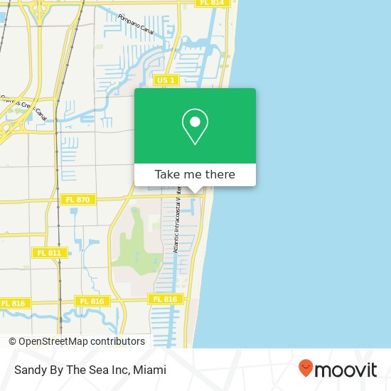 Sandy By The Sea Inc map