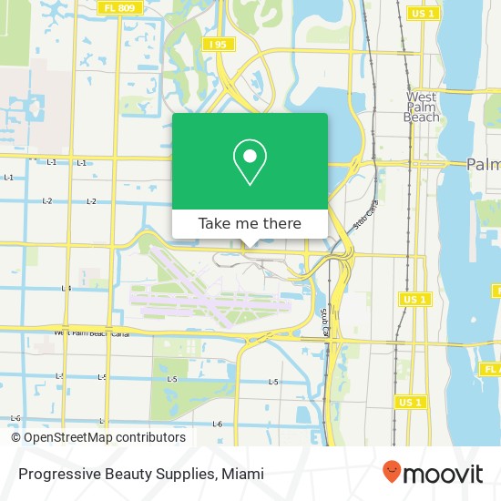 Mapa de Progressive Beauty Supplies