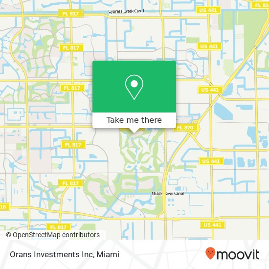 Orans Investments Inc map