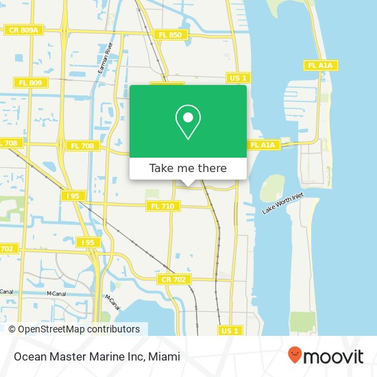 Ocean Master Marine Inc map