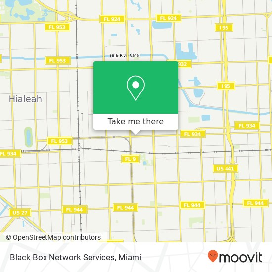 Black Box Network Services map