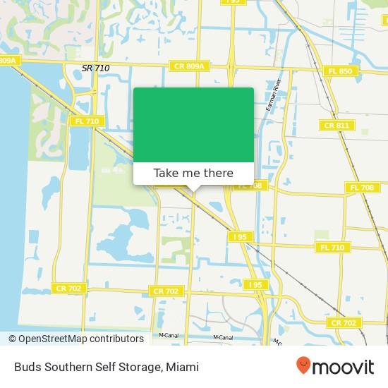 Mapa de Buds Southern Self Storage