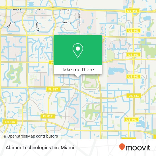 Mapa de Abiram Technologies Inc