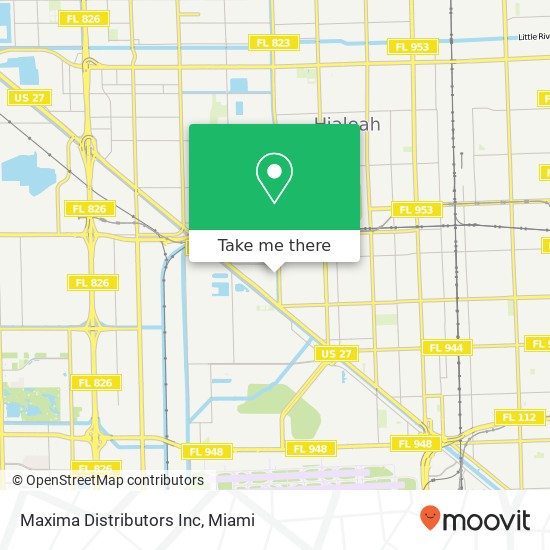 Maxima Distributors Inc map
