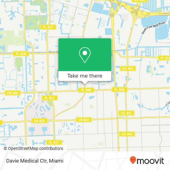 Mapa de Davie Medical Ctr