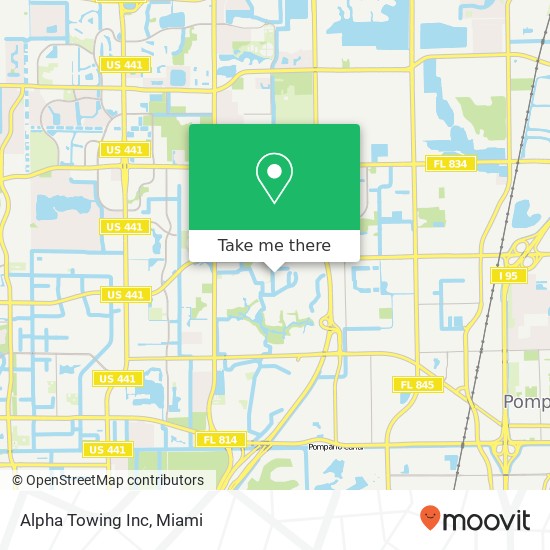 Mapa de Alpha Towing Inc