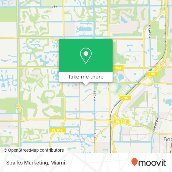 Sparks Marketing map