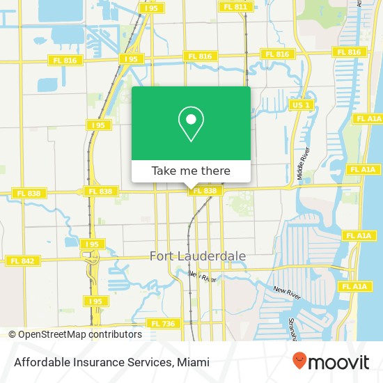 Mapa de Affordable Insurance Services