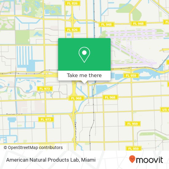 American Natural Products Lab map