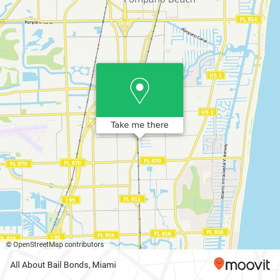All About Bail Bonds map