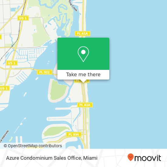 Mapa de Azure Condominium Sales Office