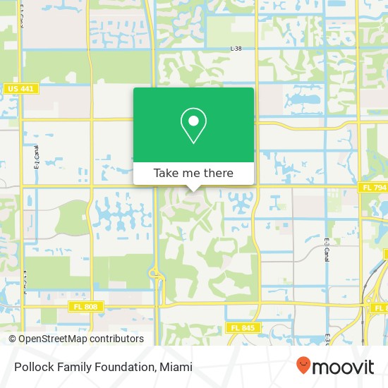 Pollock Family Foundation map