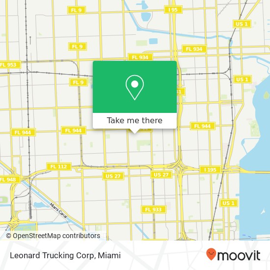 Mapa de Leonard Trucking Corp