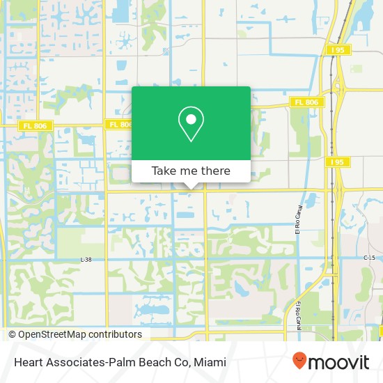 Mapa de Heart Associates-Palm Beach Co