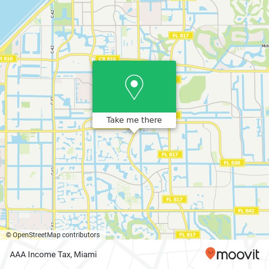 Mapa de AAA Income Tax