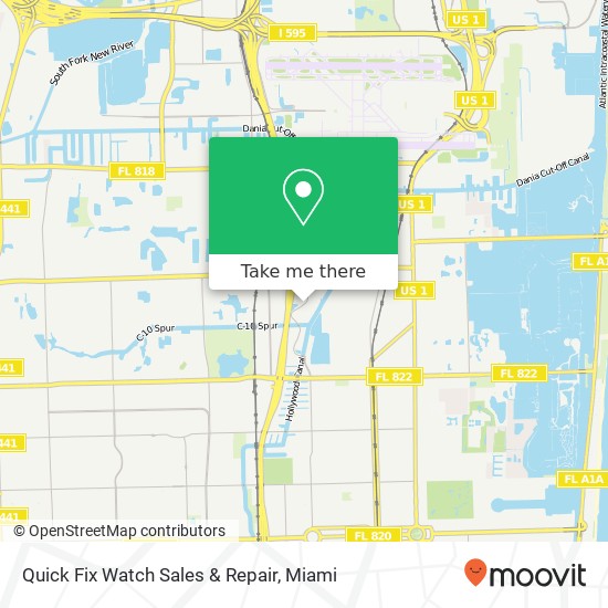 Mapa de Quick Fix Watch Sales & Repair