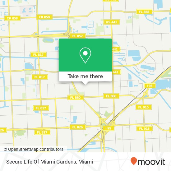 Secure Life Of Miami Gardens map
