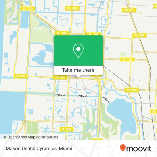 Mason Dental Cyramics map