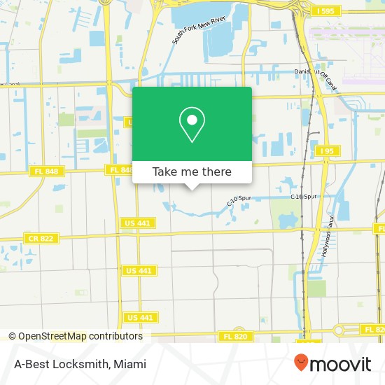 A-Best Locksmith map