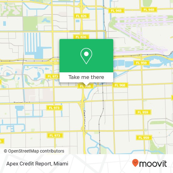 Apex Credit Report map