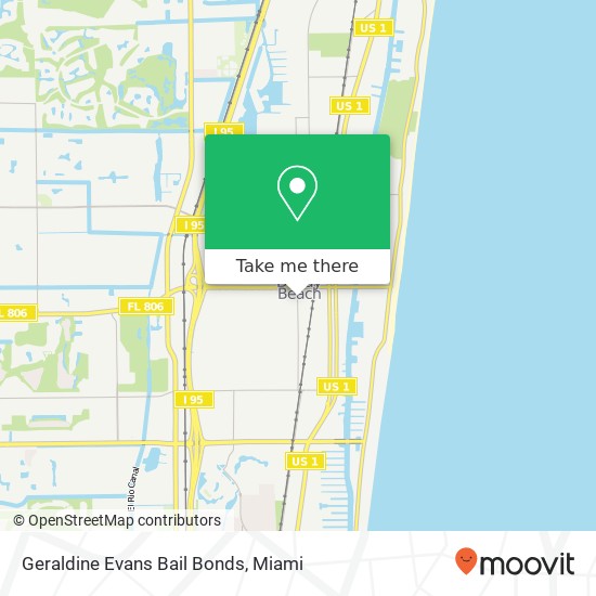 Mapa de Geraldine Evans Bail Bonds