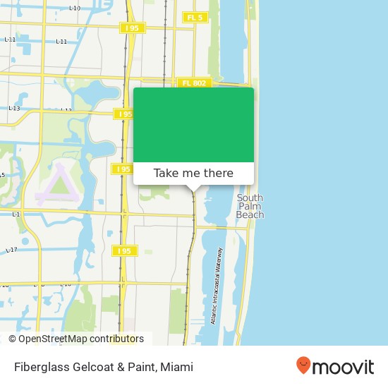 Mapa de Fiberglass Gelcoat & Paint