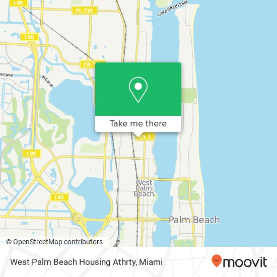 Mapa de West Palm Beach Housing Athrty