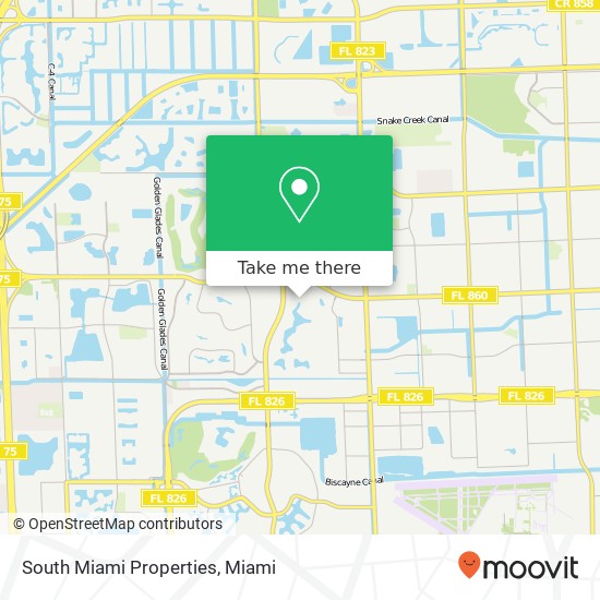 South Miami Properties map