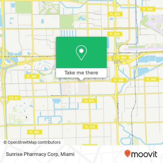 Sunrise Pharmacy Corp map