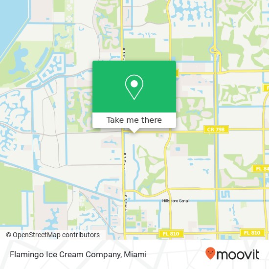 Flamingo Ice Cream Company map