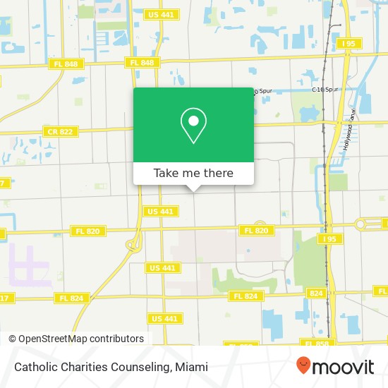 Catholic Charities Counseling map